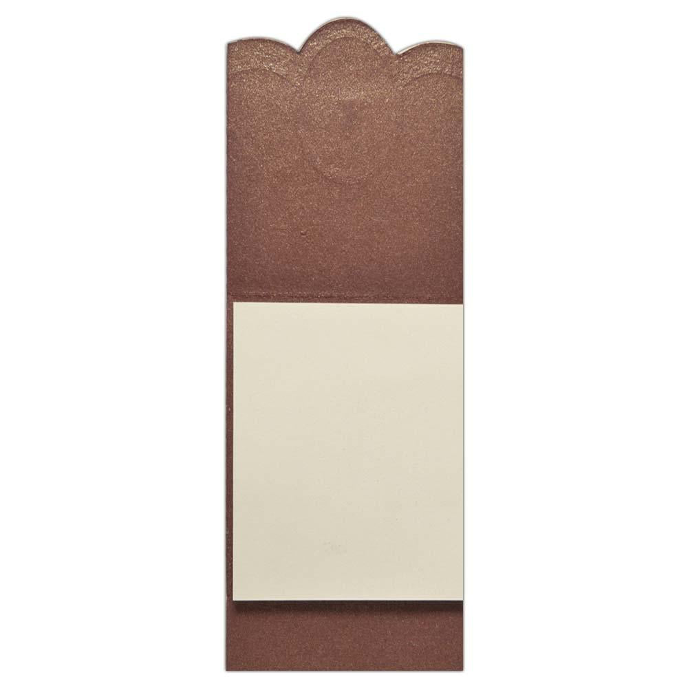 Invitation Card - Metallic Brown Invitation Card with Divine Lord Ganesha-KNK3429