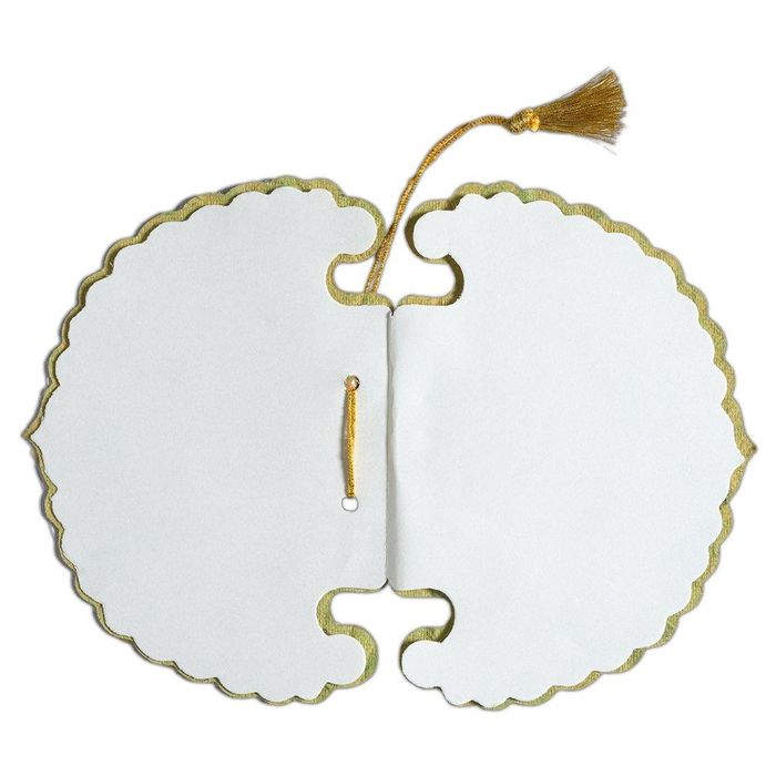 Invitation Card - Designer Hand-Fan Invitation Card-KNK3544