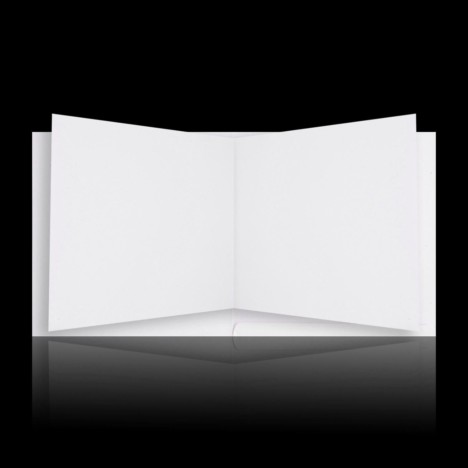 Charming White Multi Religious Wedding Card - KNK3791