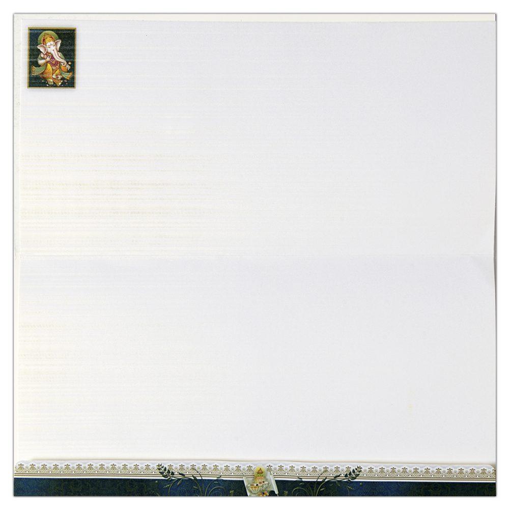 Invitation Card Radha Krishna Metallic Wedding Card-KNK3823