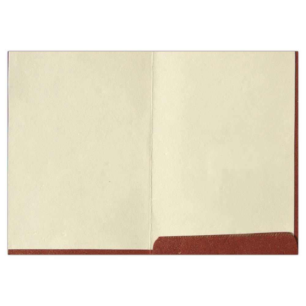 Invitation Card - Stone embellished Metallic Red Card with Lord Ganesha-KNK3977