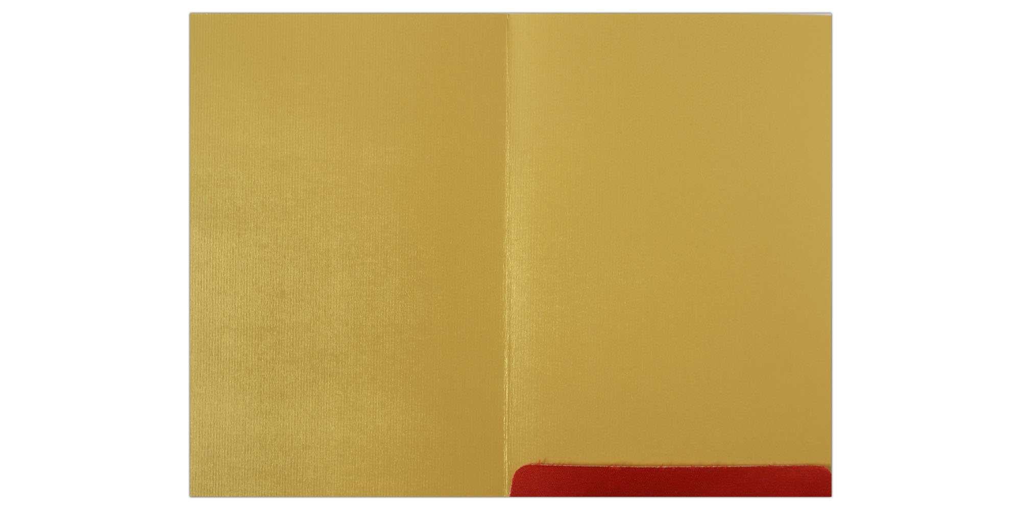 Invitation Card - Luxuriant Ganesha Card in Red and gold-KNK4446