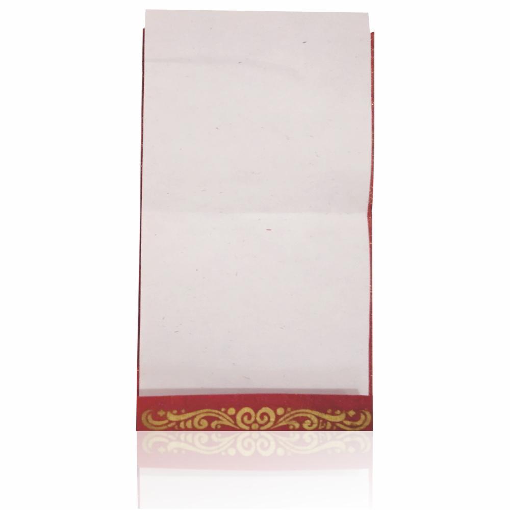 Red Ganesha Invitation Card-KNK4742