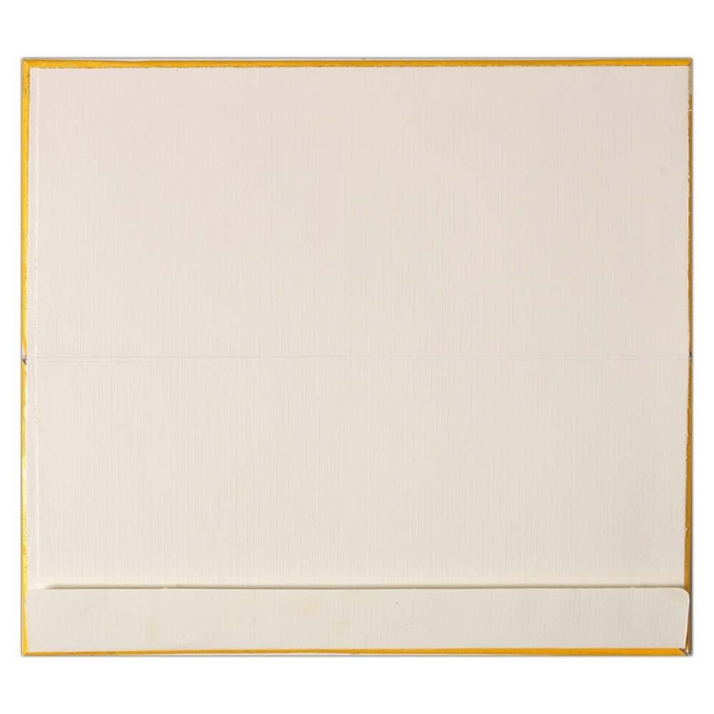 Padded Gold Ganesha Invitation Card-KNK4960