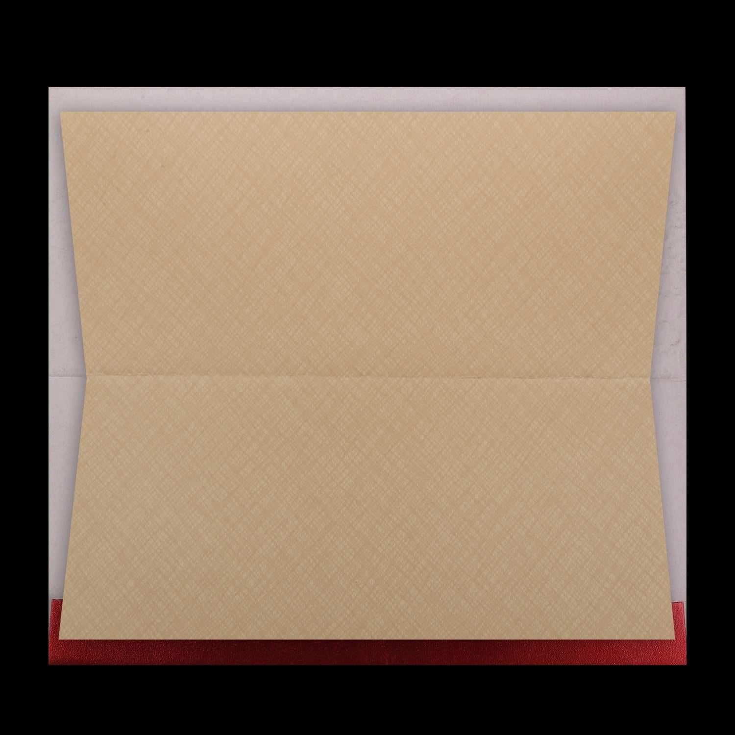 Classic Red Shading With Gold Foiling Blossom Theme Wedding Card - KNKZ02440