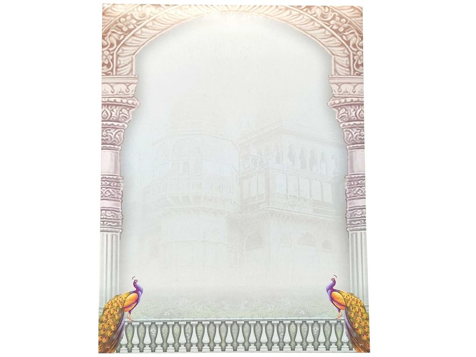 Multicolor Bride And Groom Invitation Card-King of Cards