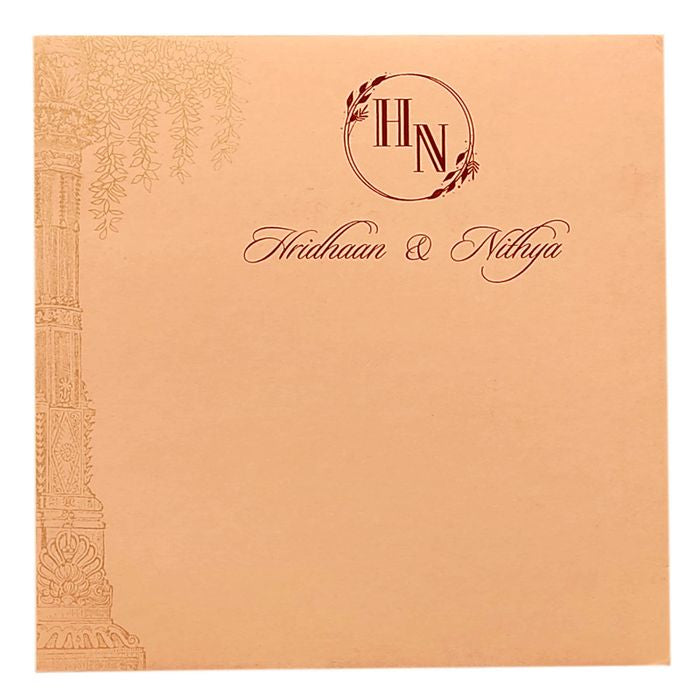 Light Pale Pink Single Sheet Invitation-King of Cards