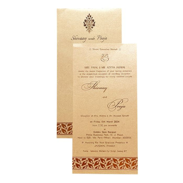 Invitation Card - KRCS6332-King of Cards