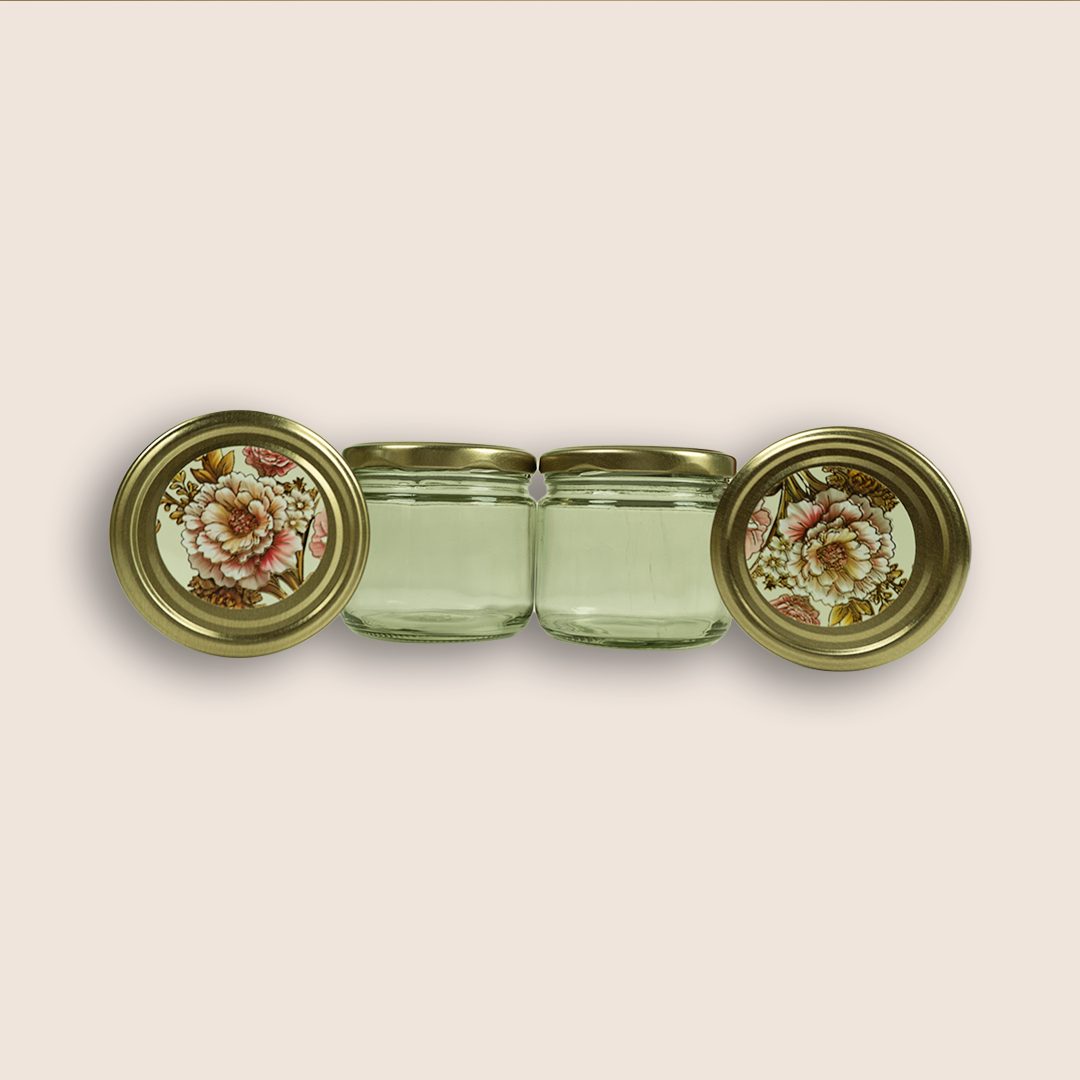 White Elegant Floral Luxury Sweet Jar Box - KBX27017
