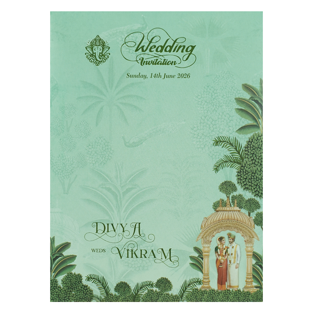 Green Elephant Mandap Gatefold Wedding-KNKC4090