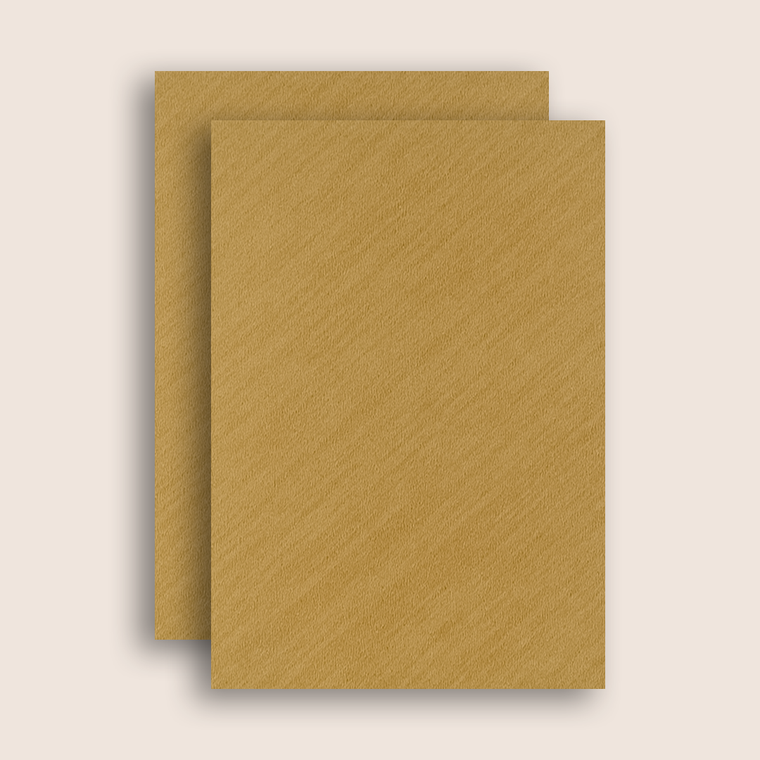 Brown Gold Ganesha Lattice Door Style Wedding Card - KNCM050G