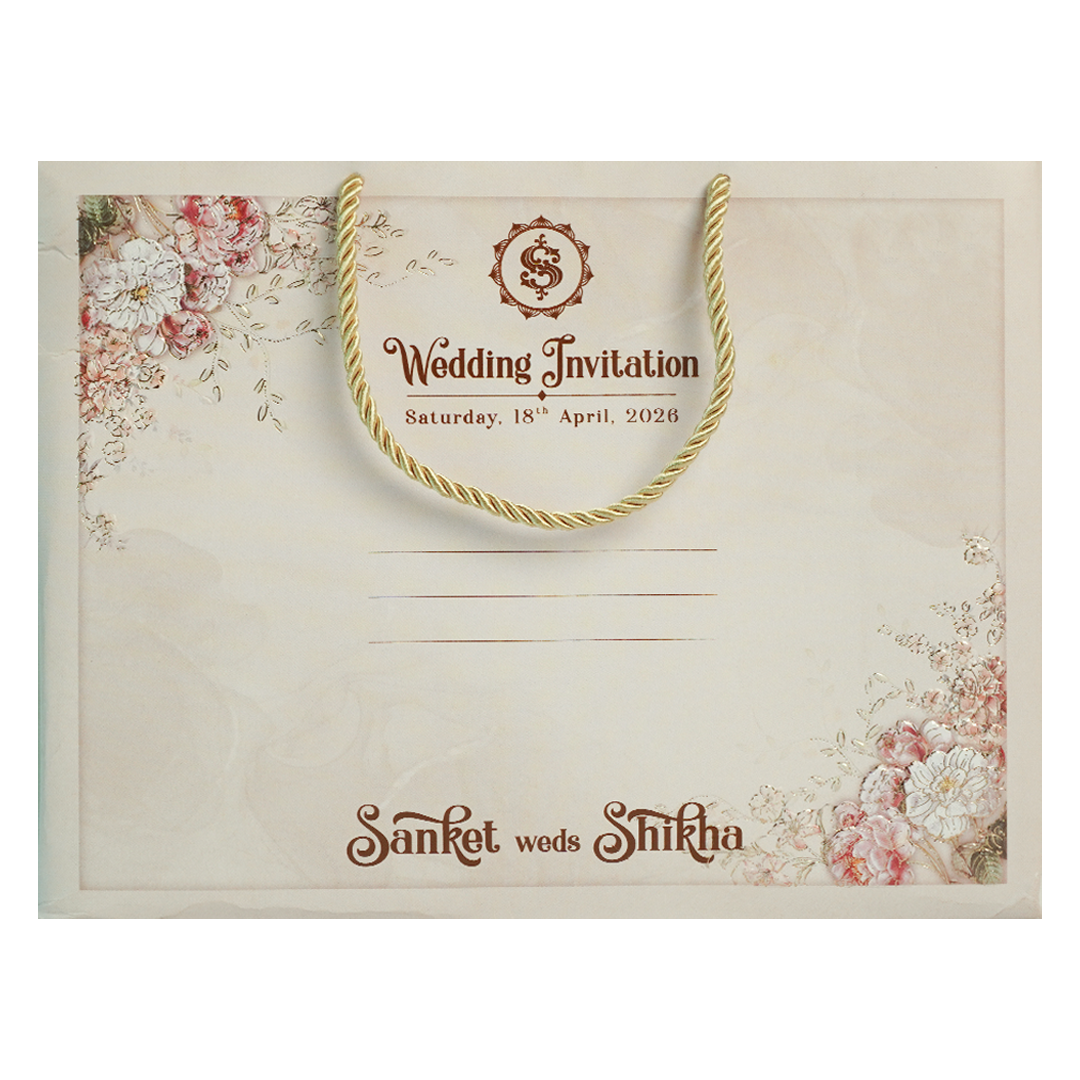 Lavender Floral Wedding Invitation Box-KSI63980
