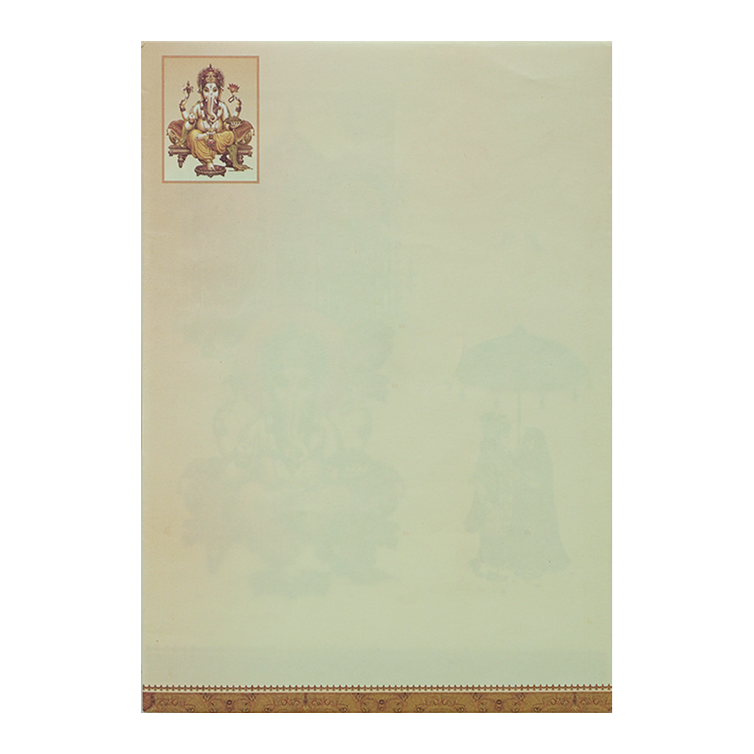 Cream Balaji Padmavathi Wedding Card-KNEP1605