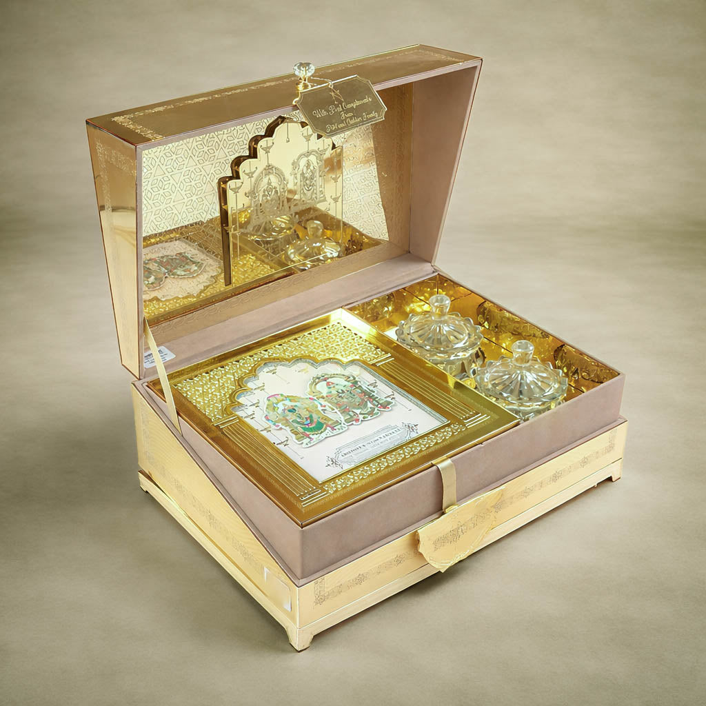 Gold Premium Luxury Invitataion Box-KNLW20243