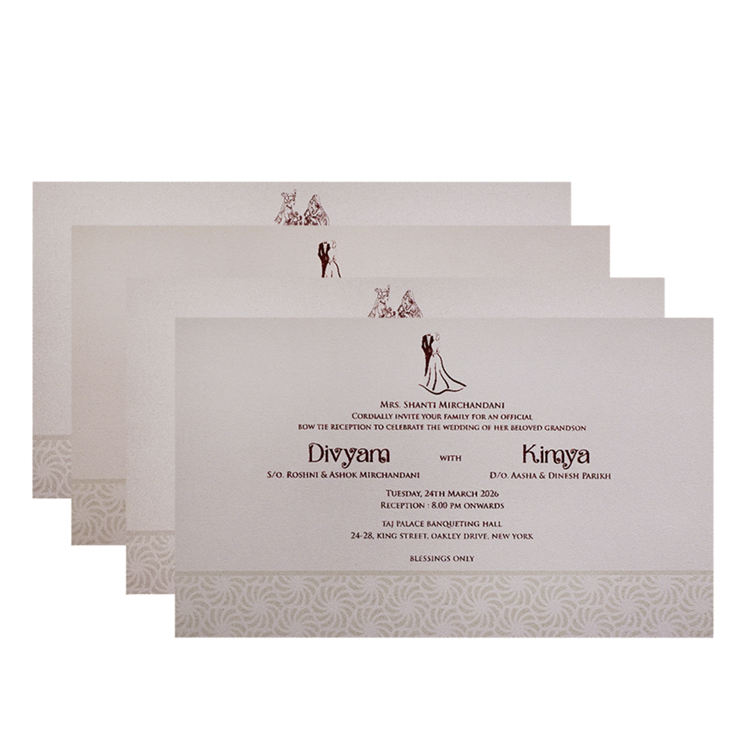 Pastel Pink Monogram Elegant Wedding Invitation Card-KPR24550