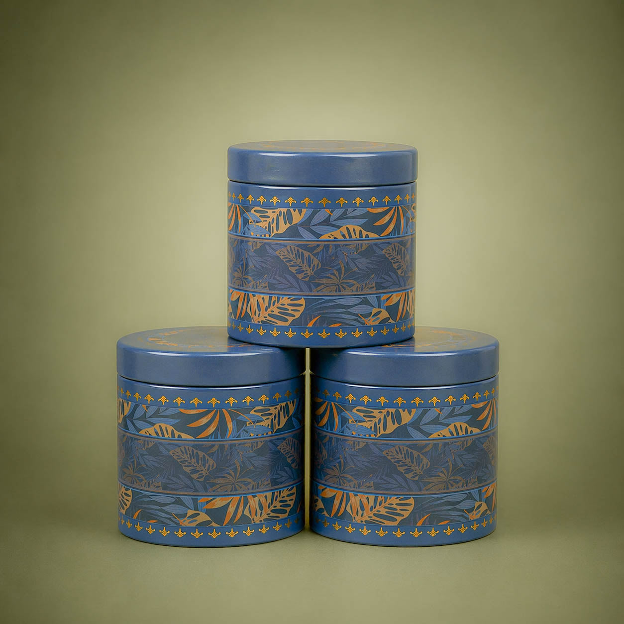 Elegant Navy Palm Return Gift Hamper-GNBT9506