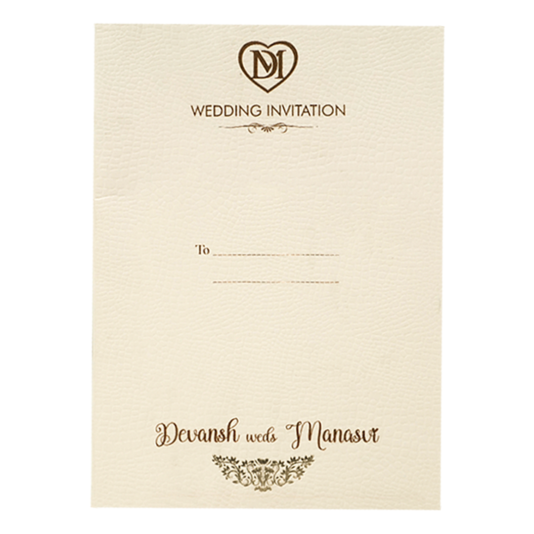Pink Elegant Gold Circle Wedding Card-KSI64660