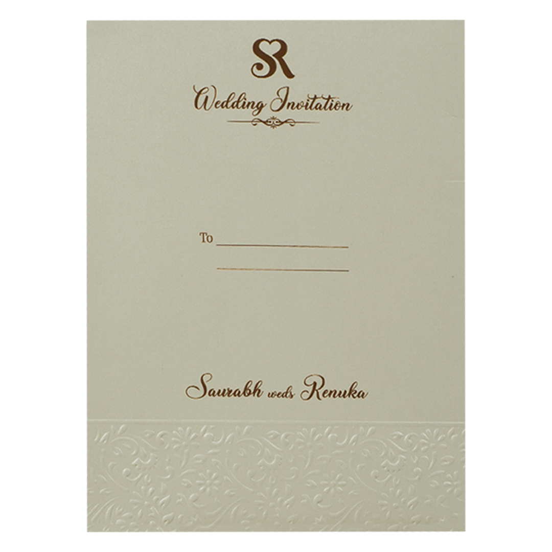 White Lace Wedding Card-KSI64710