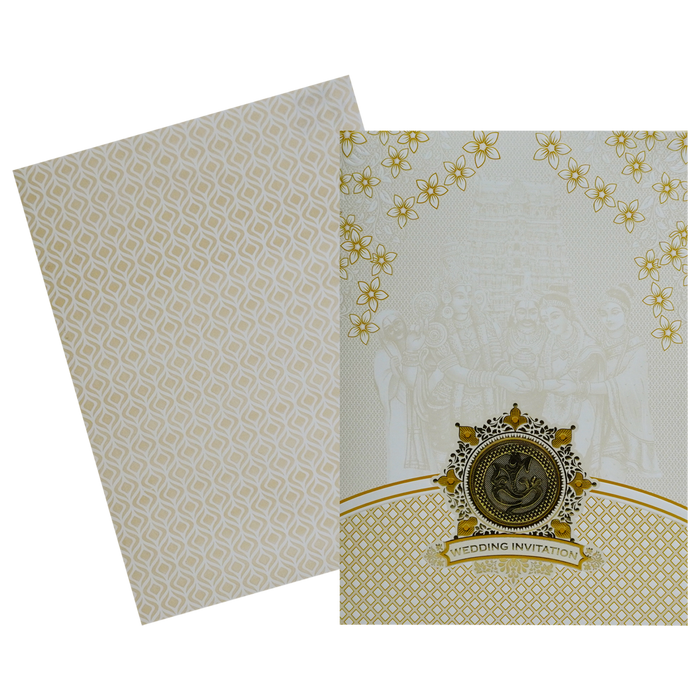 Light Orange Wedding Card-King of Cards