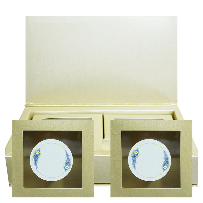 Light Brown Luxury Wedding Box-King of Cards