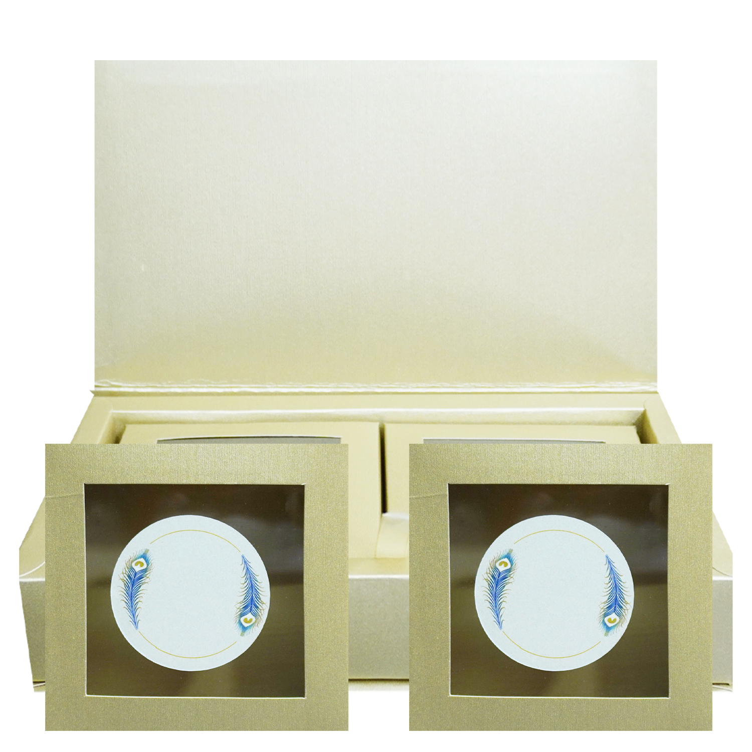 Light Brown Luxury Wedding Box-King of Cards