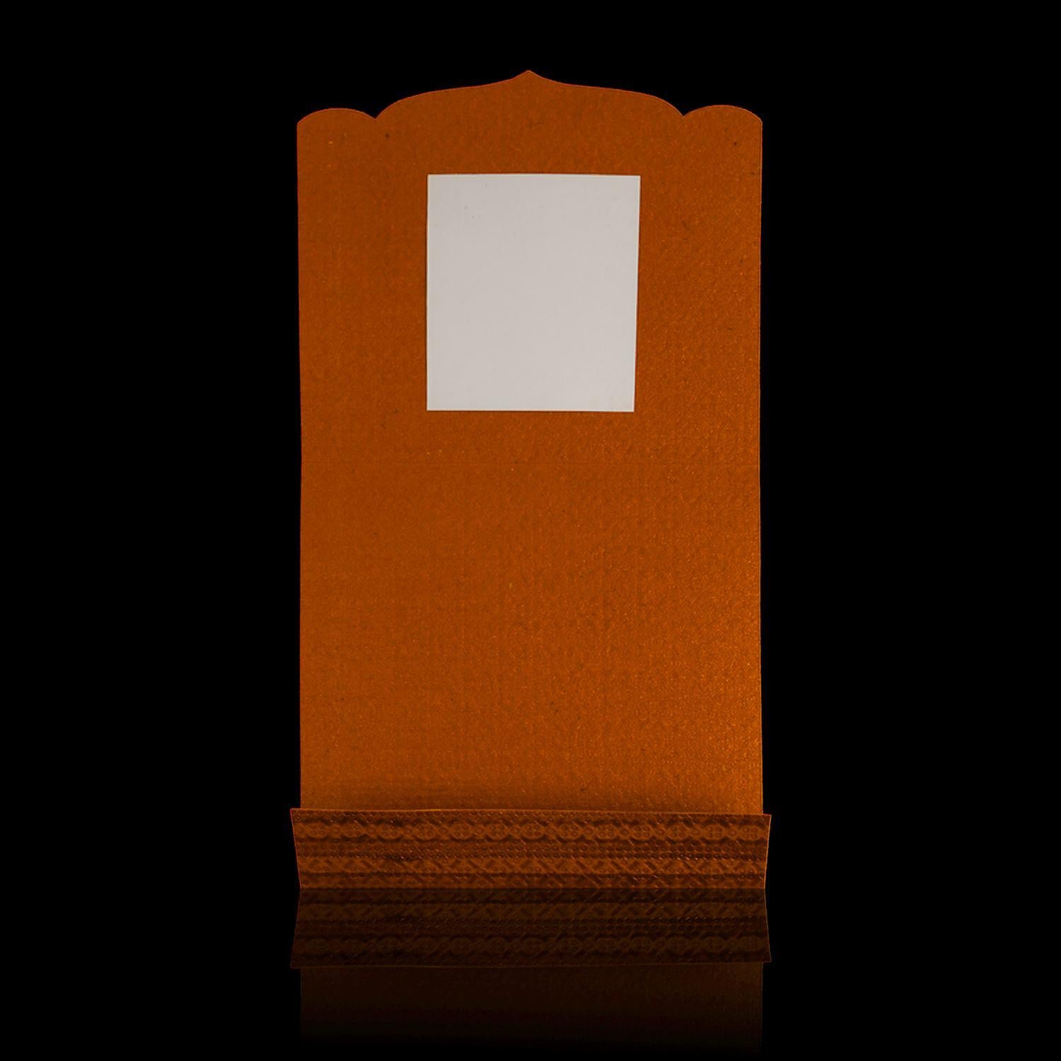 Alluring Maroon Shading Hand Made Wedding Card - KNK30261