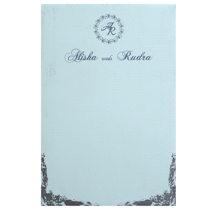 Cream White Single Sheet Invitation-King of Cards