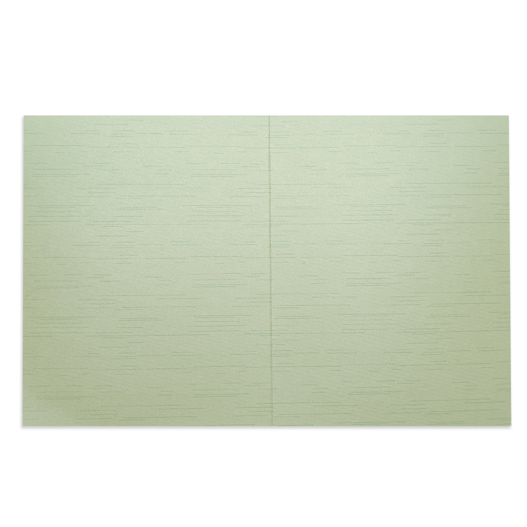 Green Gold Ganesha Floral Wedding Card-KNKR5034N