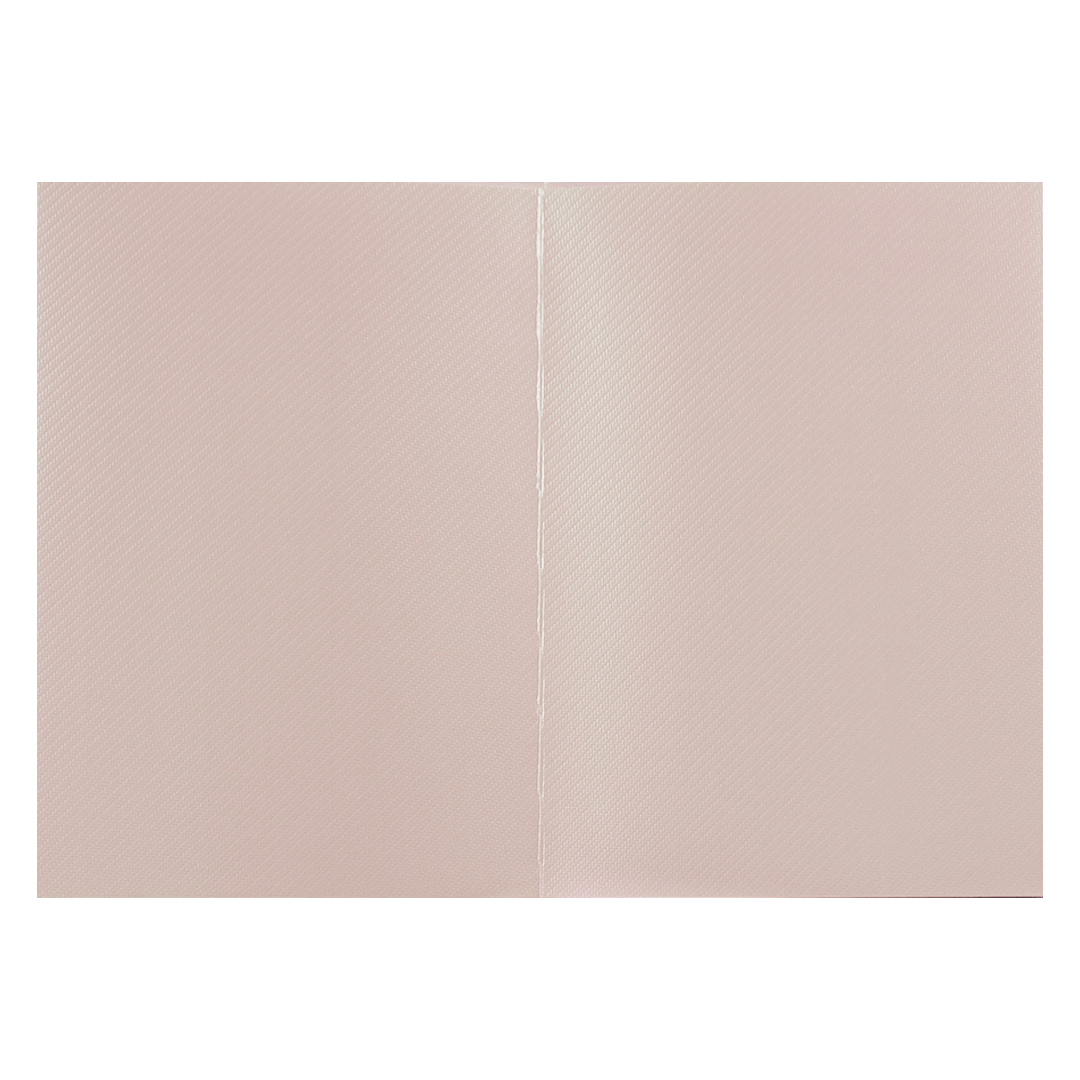 Pink Floral Wedding Card with Ganesha Sticker - KNKTPL024