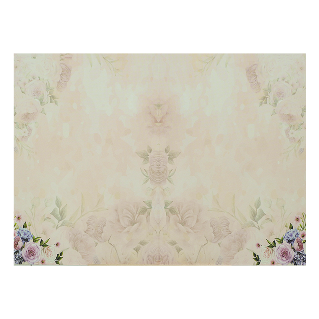 Pink Rose Floral Wedding Card-KNPP683P