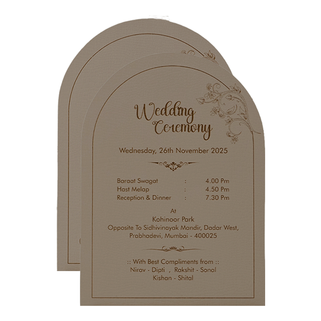 Pink Textured Wedding Card-KSI64650