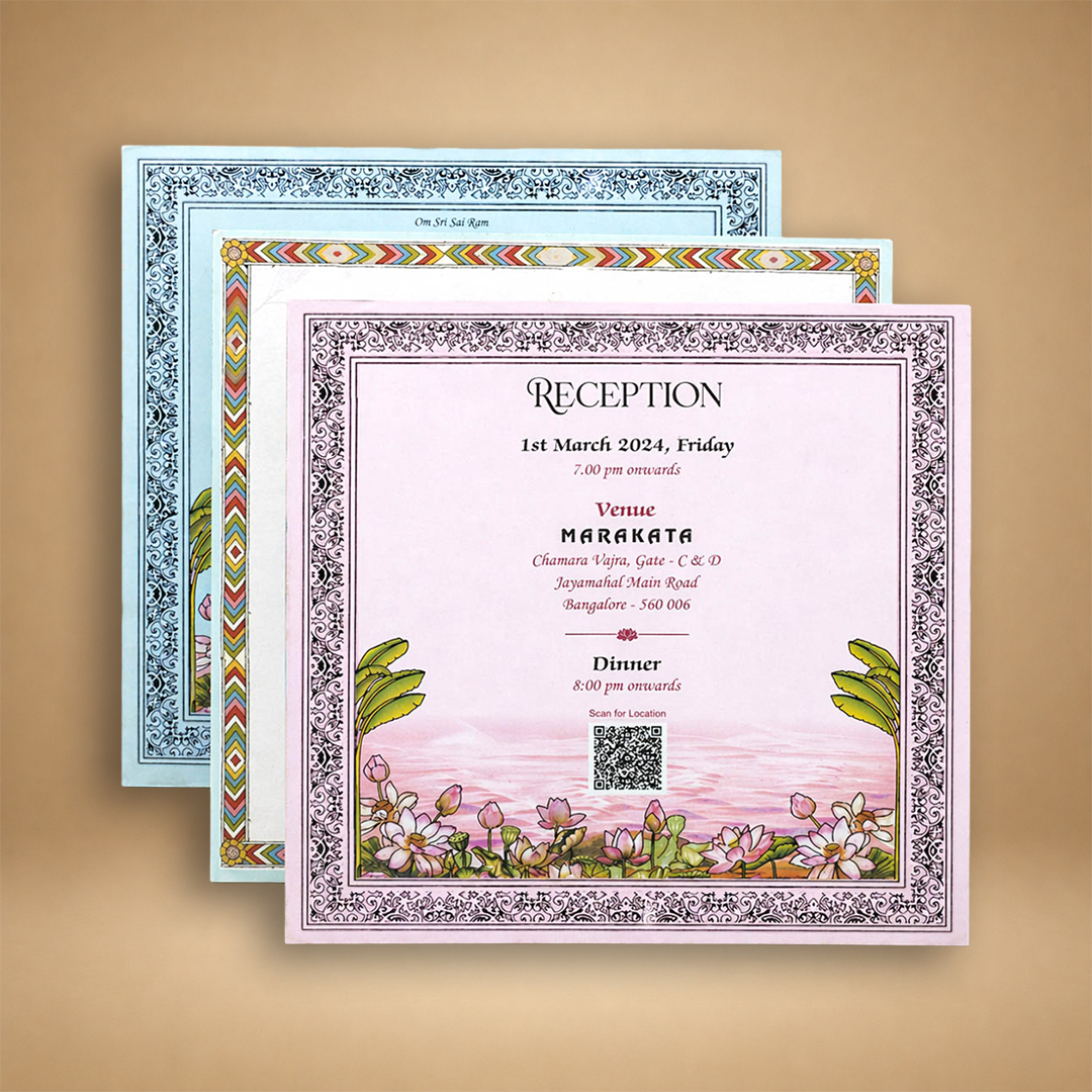 Blue Premium Temple Arch Luxury Invitation Box – KNLW202572