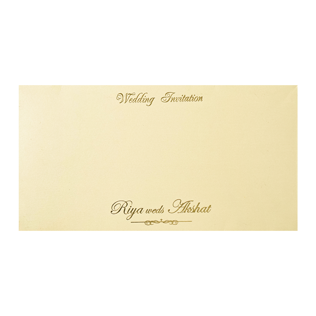 Buy Cream Simple Padded Wedding Card