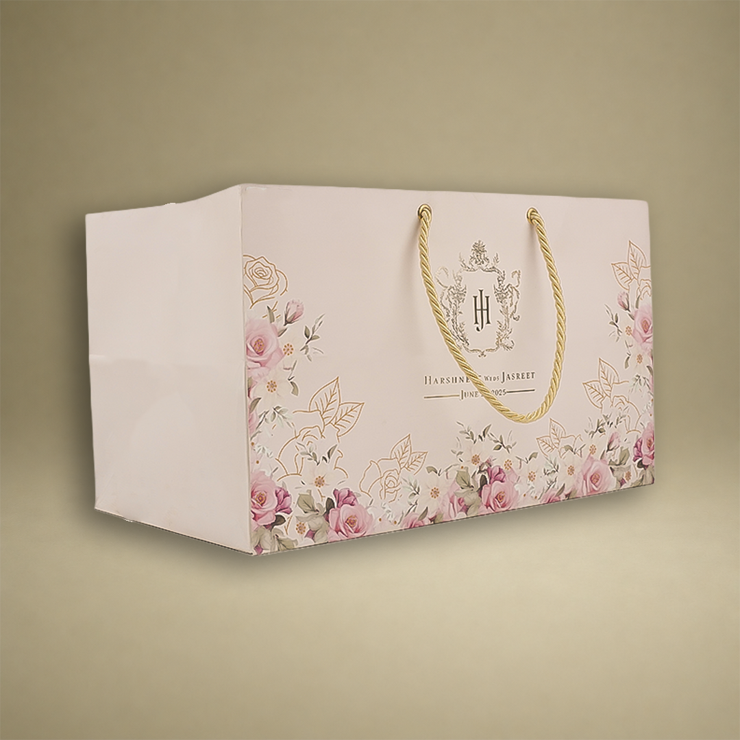 Pink Premium Rose Floral Luxury Invitation Box - KNLW202535