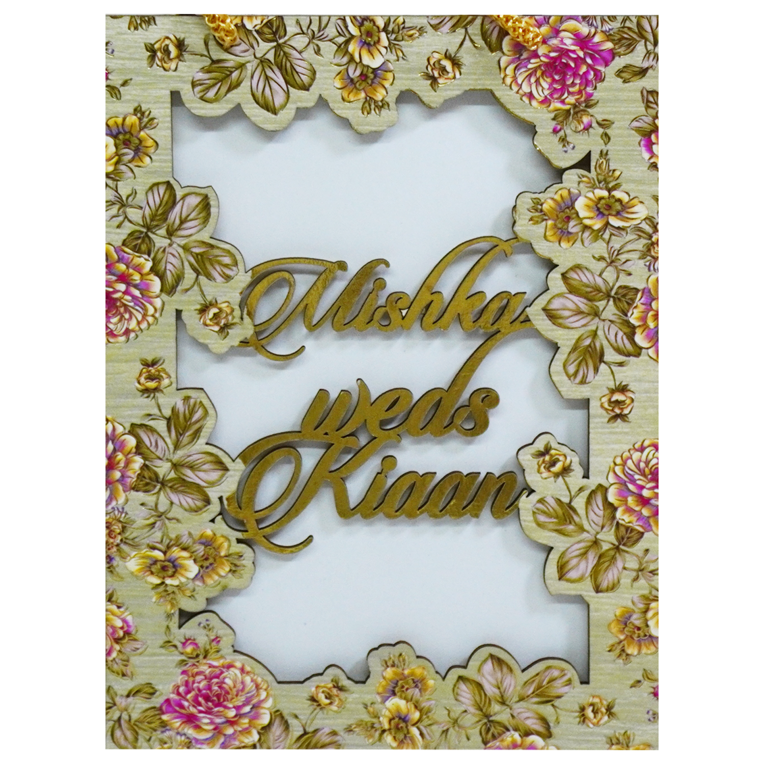 Light Lime Green MDF Invitation-KVN07020