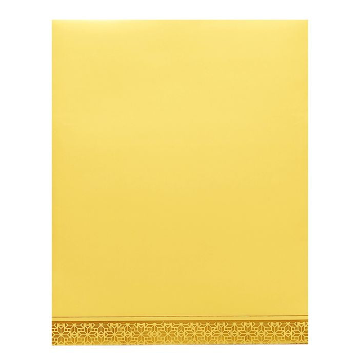 Gold Floral Nameplate Invitation Card-King of Cards