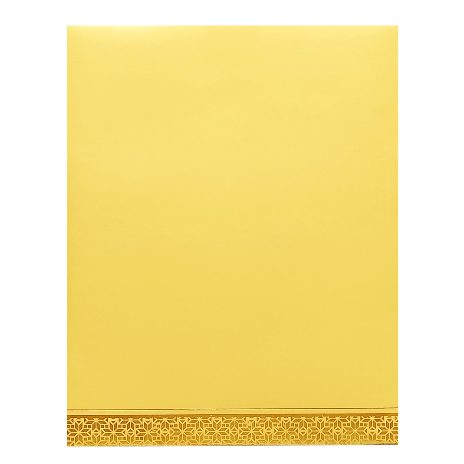 Gold Floral Nameplate Invitation Card-KNL1302G