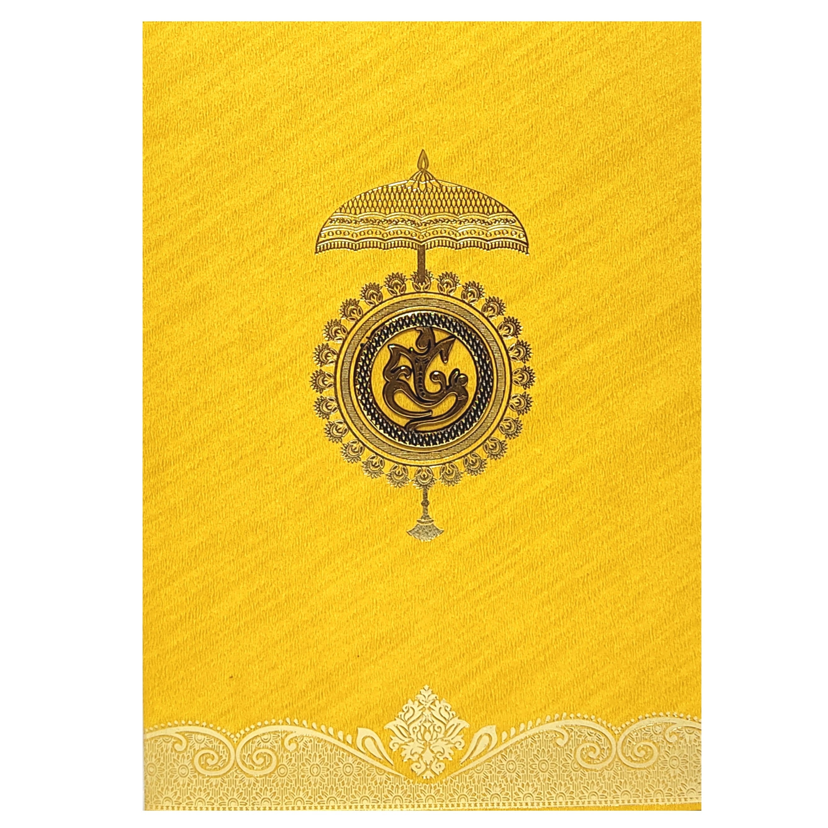 Gold Wedding Invitation Card-KNCM24GG