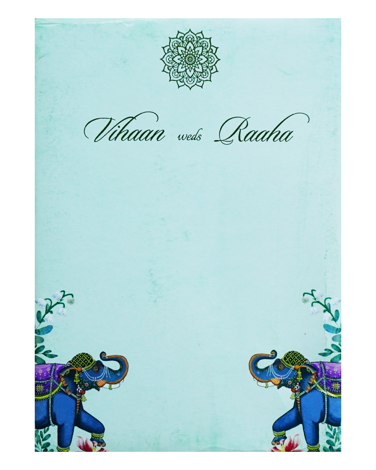 Light Green Door Invitation Card-King of Cards