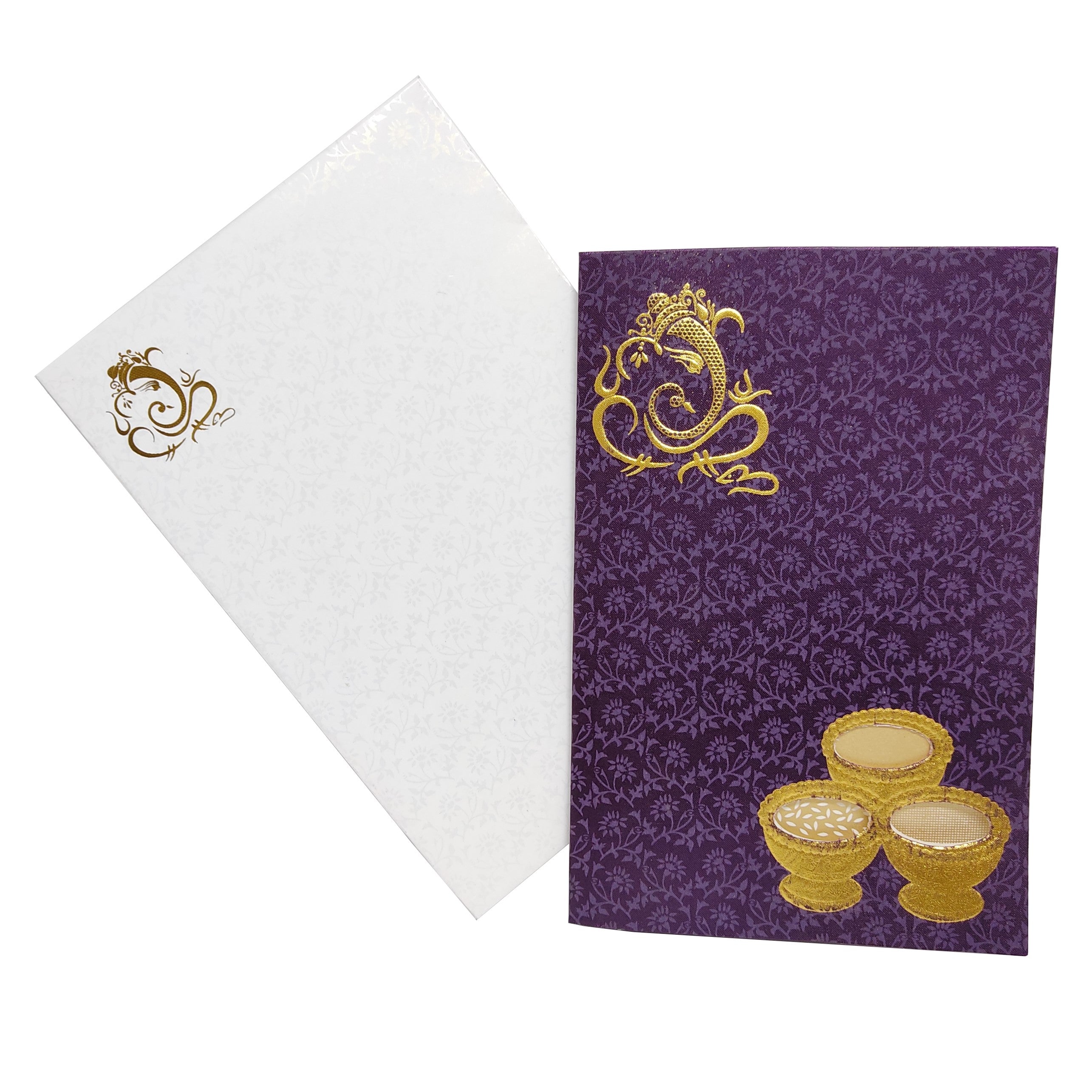 Violet Invitation Card-KNK2009