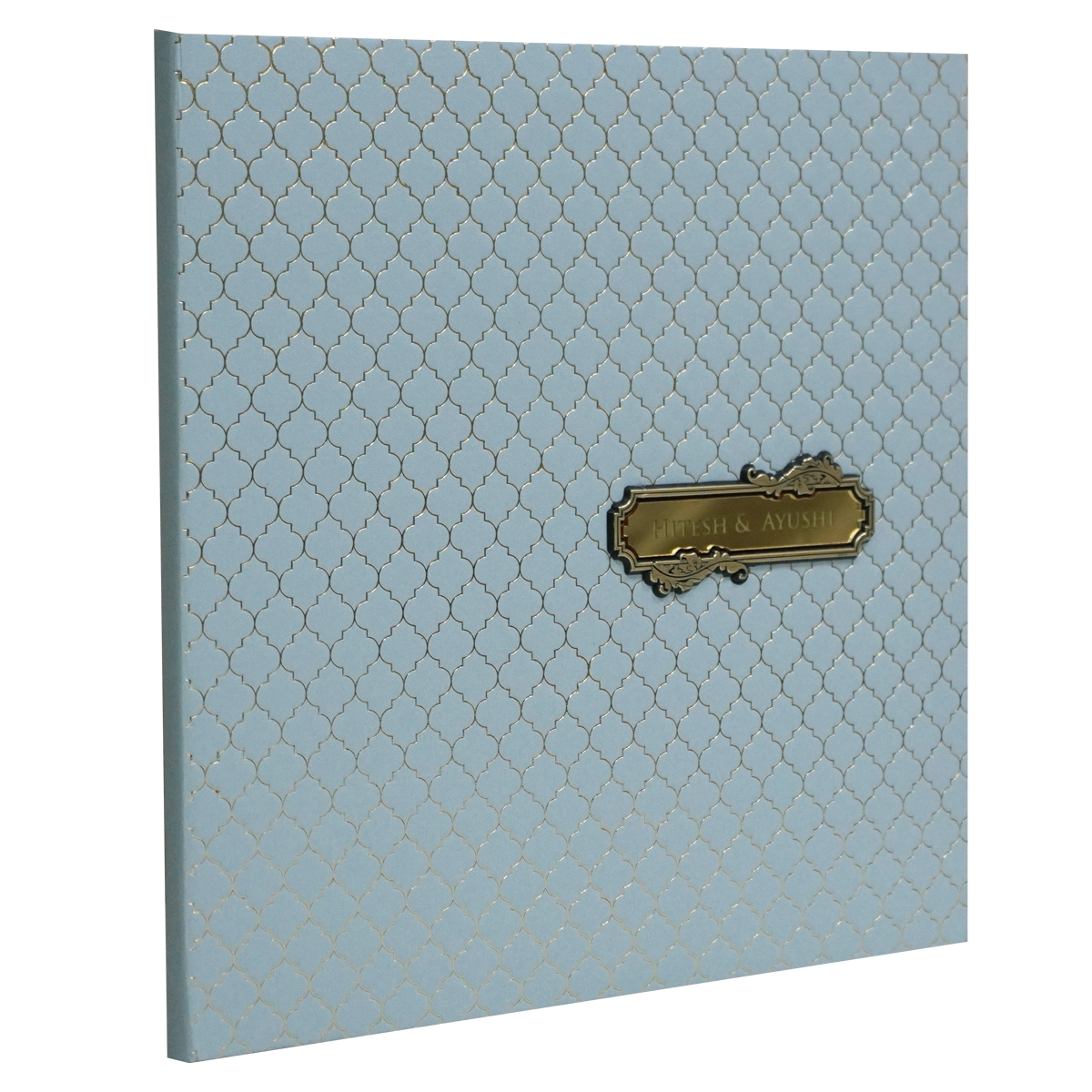 Blue Pattern Design Wedding Card-King of Cards