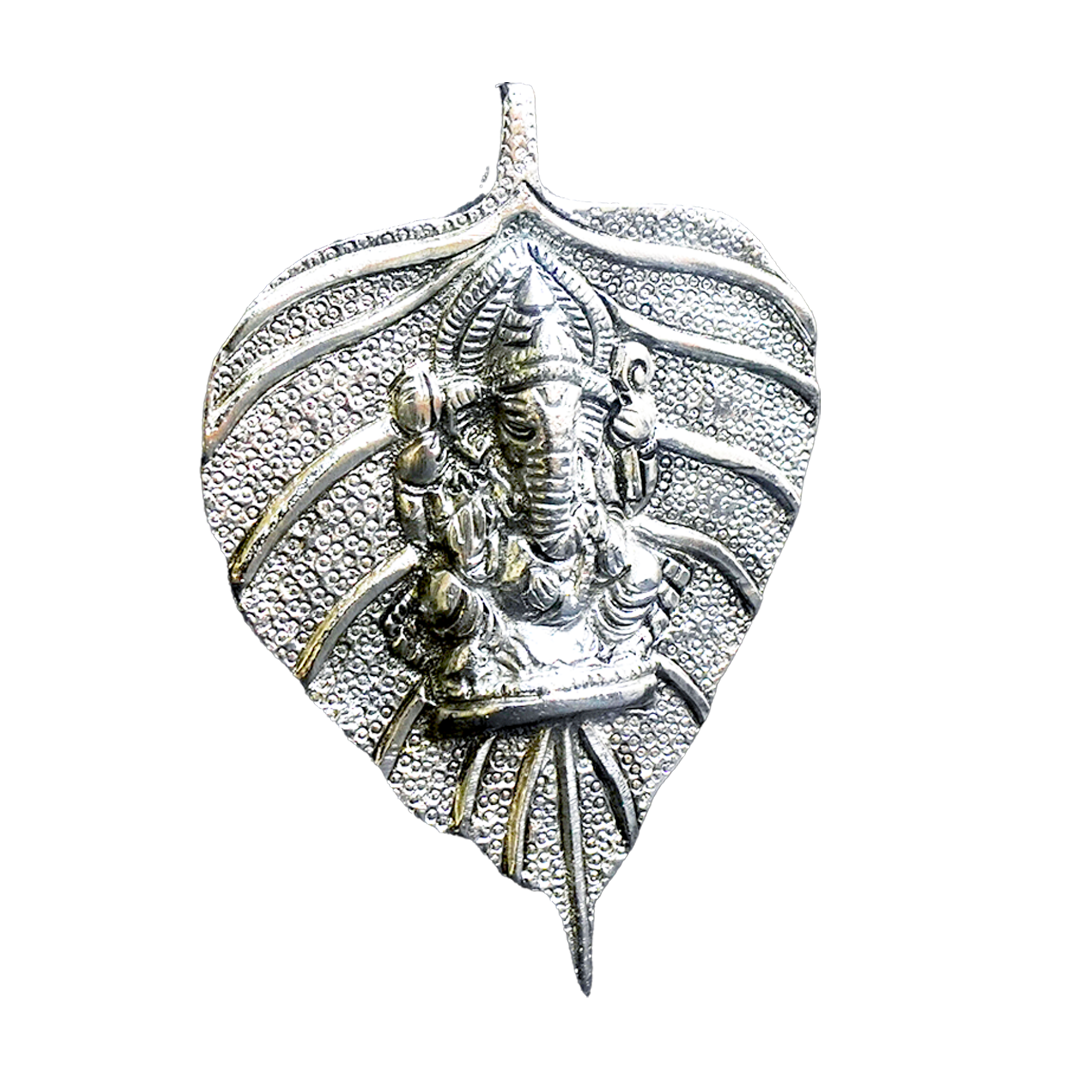 Wall Hanging Ganesha on Peepal Leaf-King of Cards