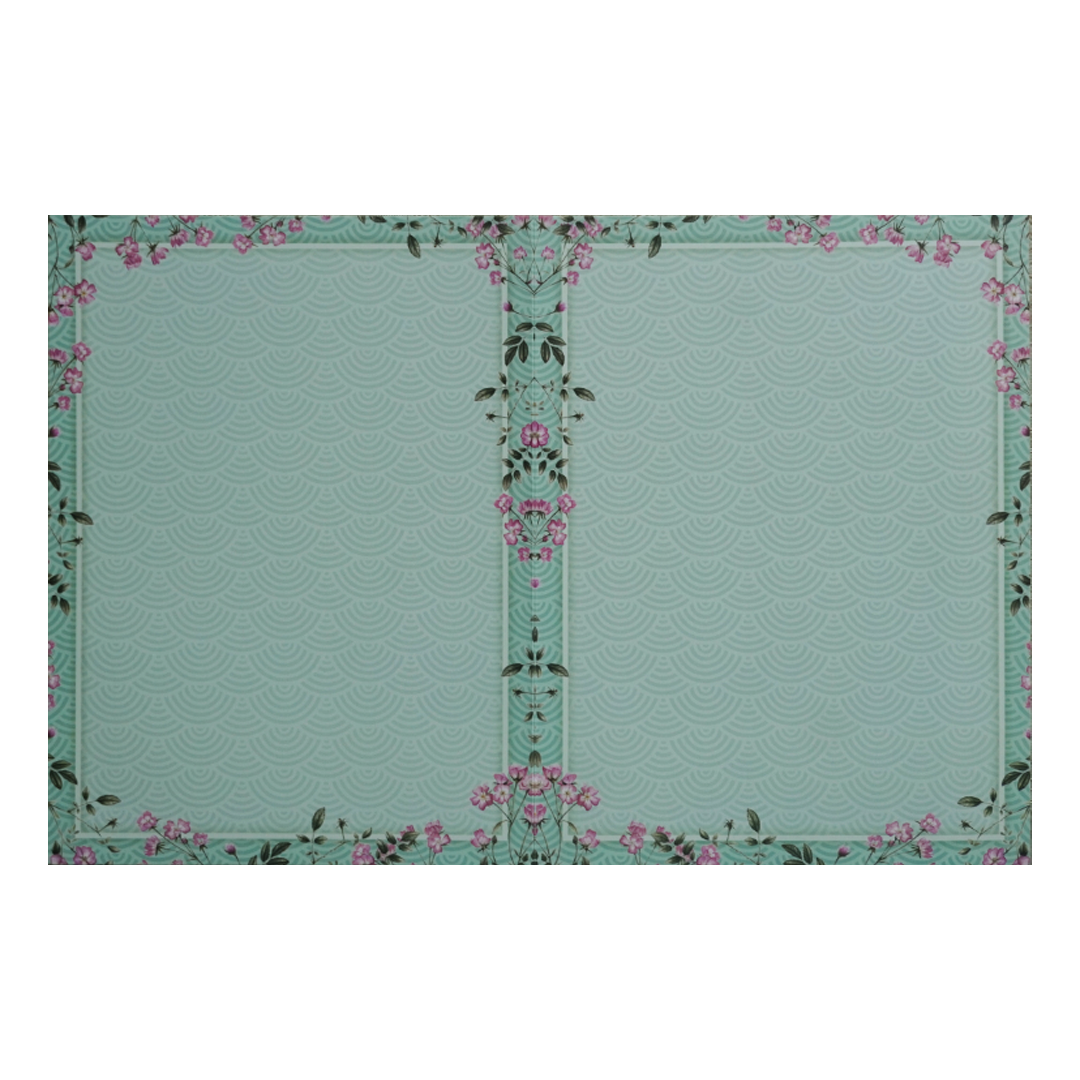 Green Floral Palace Invitation Card-King of Cards