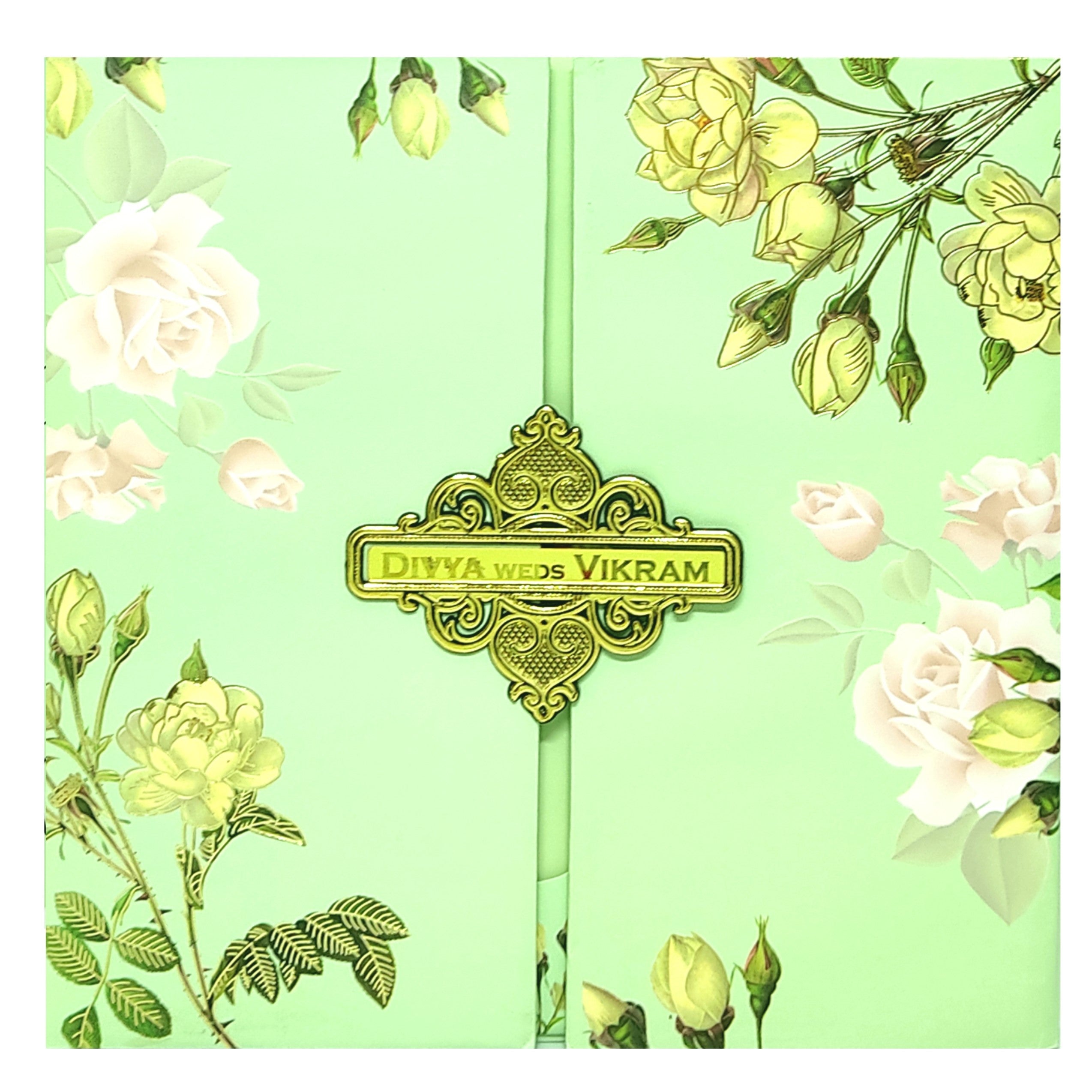 Green Door Type Invitation Card-KNPO5517B