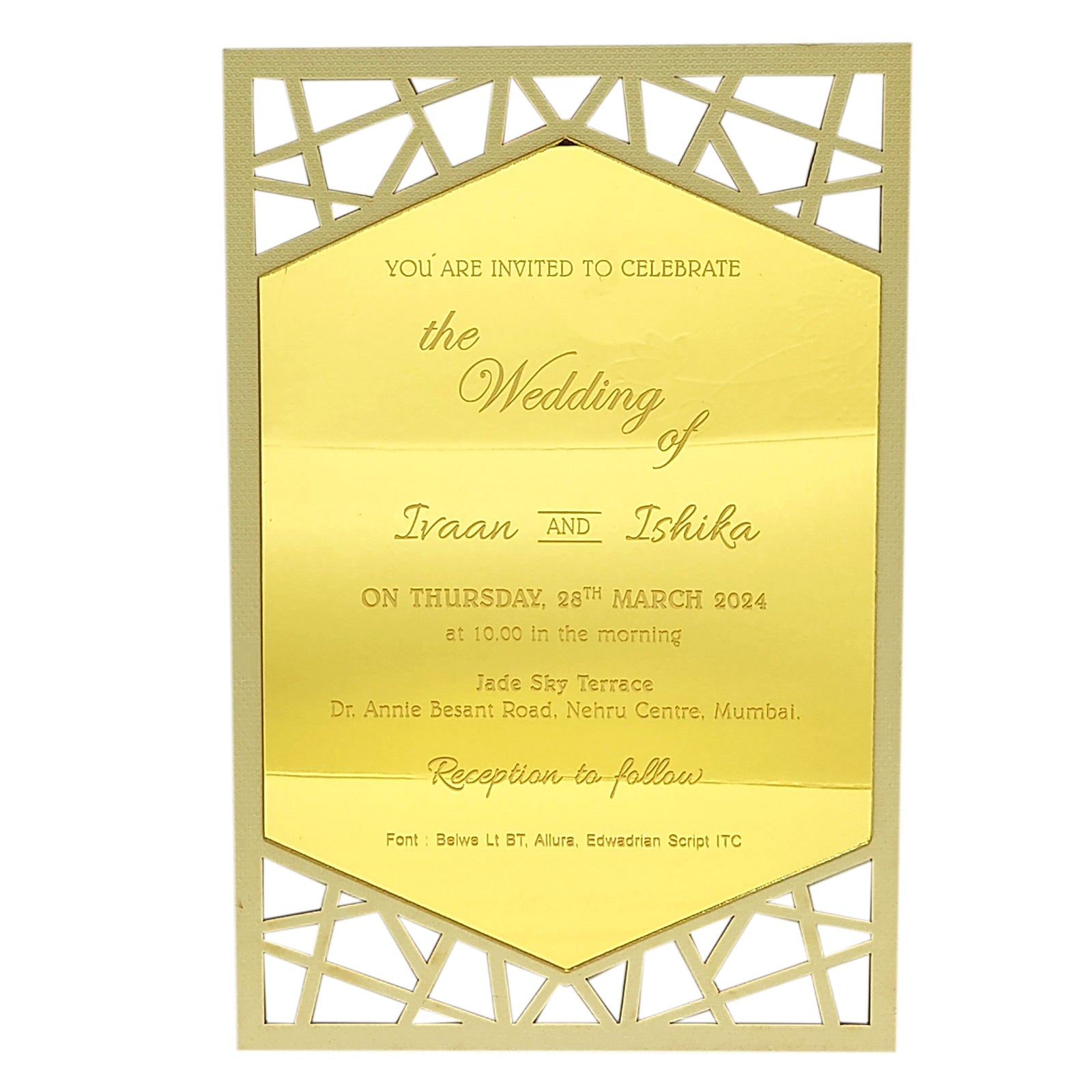 Invitation Card - KRCS6590-King of Cards