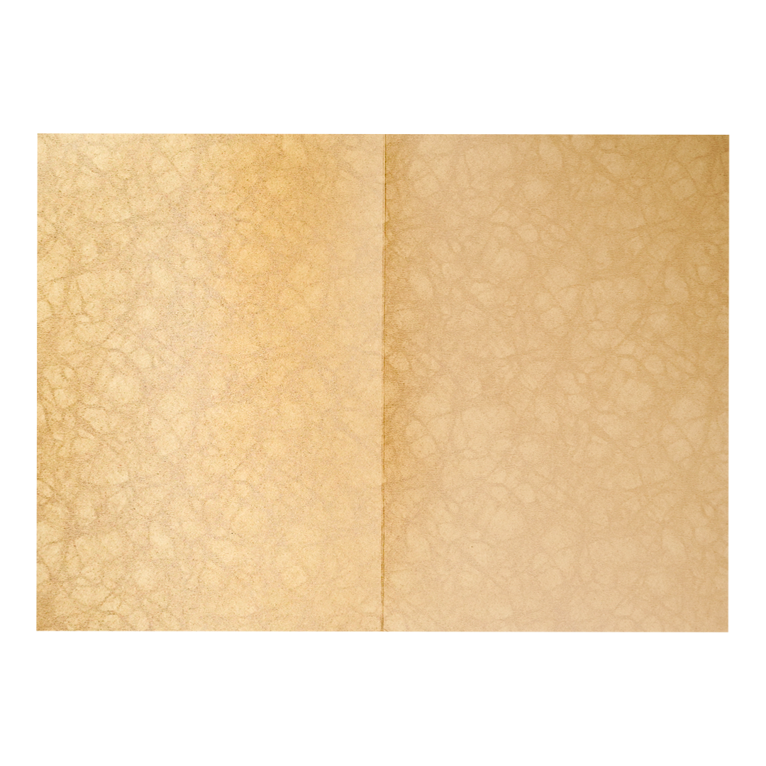 Gold Oval Floral Ganesha Wedding Card-KNKR042B