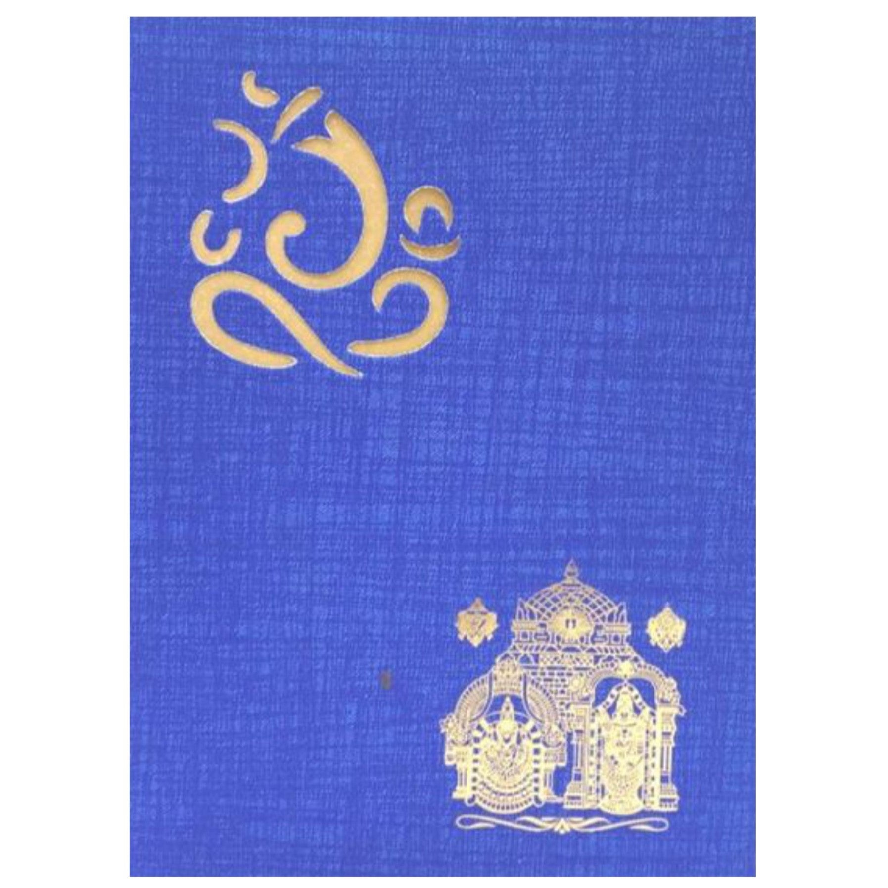 Blue Balaji Padmavathi With Die Cut Ganesha-KNCPC503