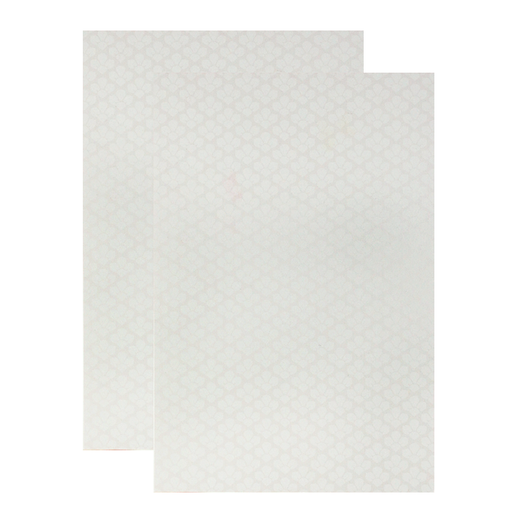 White and Green Ganesha Floral Wedding Card-KNAI2201