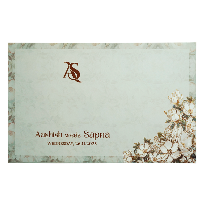 Green Laser cut Premium Invitation-King of Cards