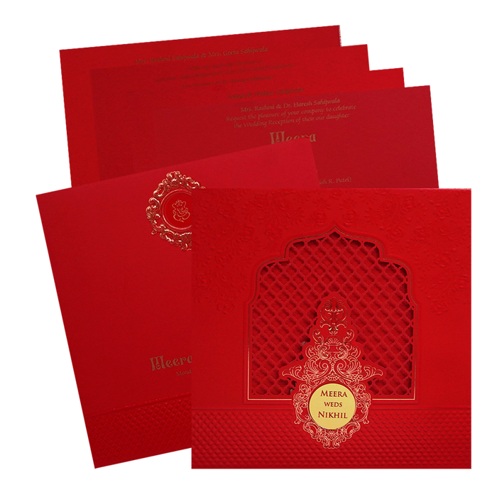 Red MDF Marriage Card-King of Cards